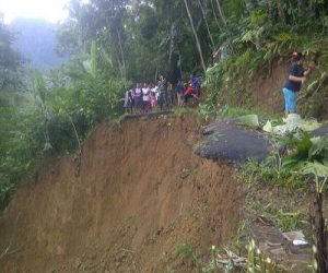 Kondisi longsor di Kabupaten Purworejo, Jawa Tengah/Foto via BNPB Indonesia