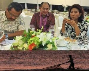 Menteri Susi dan Nelayan Tradisional/Ilustrasi SelArt/ Nusantaranews