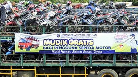 Mudik Motor Gratis Dari Jakarta ke berbagai daerah/Foto NUSANTARANEWS via setkab