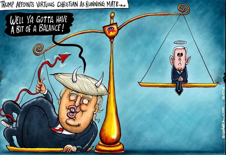 Daily cartoon, 18 Juli 2016 – Trump / Copyright Independent