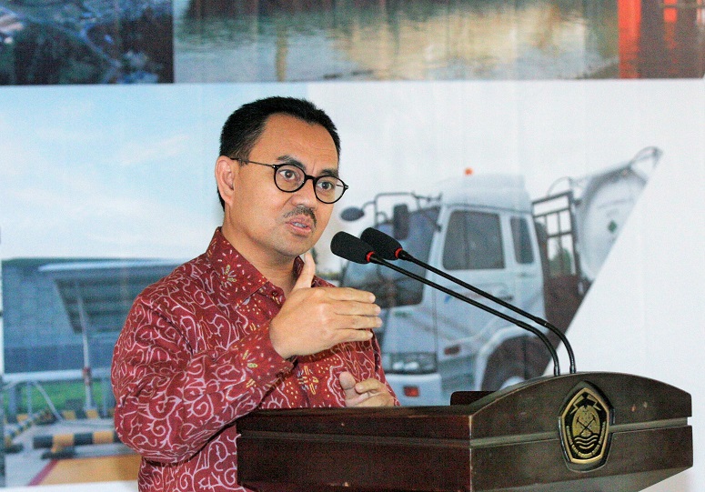 Menteri ESDM Sudirman Said ketika memberikan keterangan Pers/Foto Nusantaranews via suarakarya