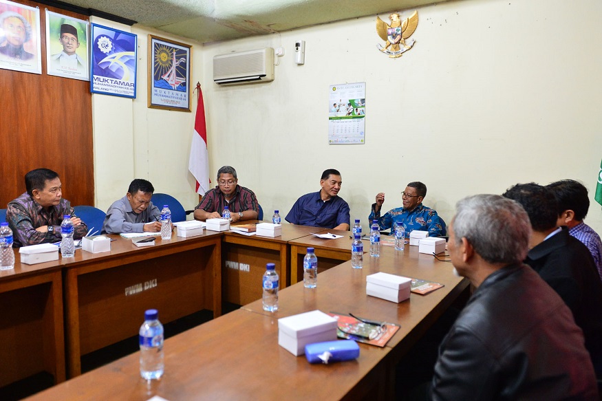 Kunjungan Sjafrie Sjamsoeddin ke kantor PW Muhammadiyah DKI Jakarta/Foto nusantaranews/Ghifari