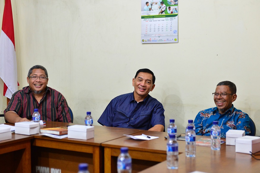 Kunjungan Sjafrie Sjamsoeddin ke kantor PW Muhammadiyah DKI Jakarta/Foto nusantaranews/Ghifari