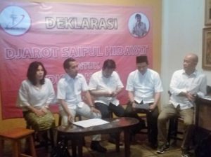 Deklarasi DJAROT Saiful Hidayat untuk DKI JAKARTA/Foto nusantaranews/Yamin