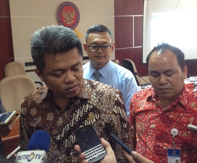 Ketua KPPU Syarkawi Rauf beserta jajarannya/ Foto Deni/ NUSANTARANEWS.CO
