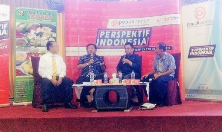 Ahmad Muqowam dalam diskusi publik bertema 'Pemekaran Lagi?' di Kawasan Menteng, Jakarta Pusat, Sabtu, (8/10)/Foto Fadilah/Nusantaranews