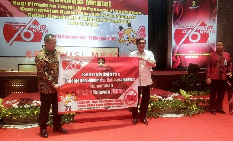 Diskusi publik bertema 'Pelayanan dan Penegakan Hukum Pasti Nyata, di Jakarta, Jumat, (14/9)/Foto Fadilah/Nusantaranews