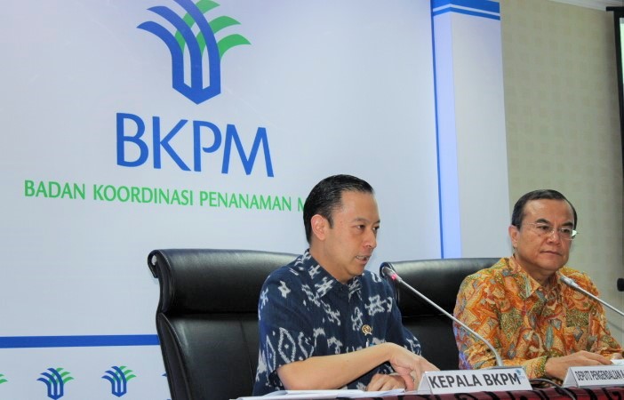 Kepala BKPM Thomas Lembong saat konferensi pers paparan capaian realisasi investasi Triwulan III 2016 di kantor BKPM, Jakarta, Kamis(27/10/2016)/Foto Andika / Nusantaranews