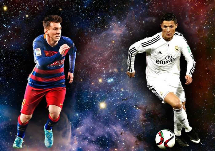 Rivalitas Messi dan Ronaldo, foto ilustrasi via michelacosta.com