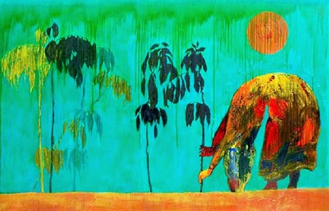 Lukisan "Jagad Bumi", 300 x 200 cm (2009)/Foto: Dok. sangkringartspace.net