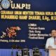 Hanif saat memberikan ceramah umum sekaligus membuka festival band Universitas Negeri Padang (UNP), Sabtu (8/10)/Foto: dok. Kemnaker