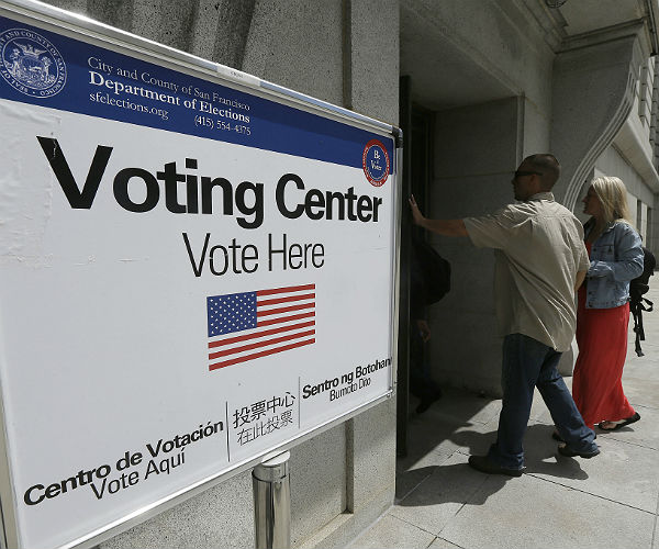 ASalah Satu Lokasi tempat pemungutan suara Pilpres AS. Foto via newsmax