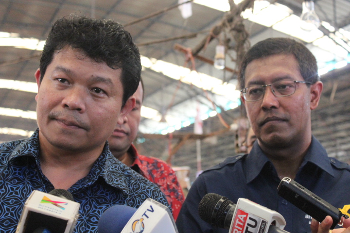 Direktur Administrasi dan Keuangan PD Pasar Jaya, Ramses Butar Butar/Foto Andika / Nusantaranews