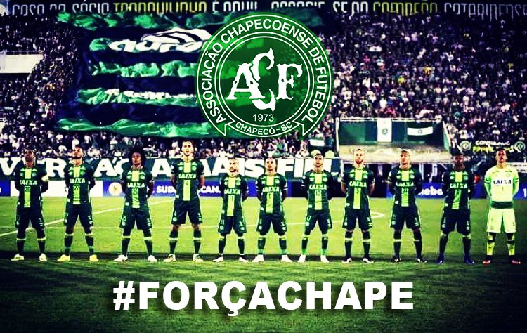 Duka mendalam publik sepakbola brazil terhadap tragedi Chapecoense. Foto via Paul Pogba