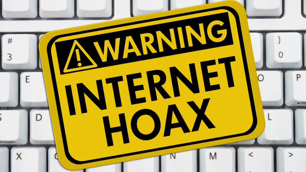 Hoax warning. Ilustrasi Foto via neurobonkers