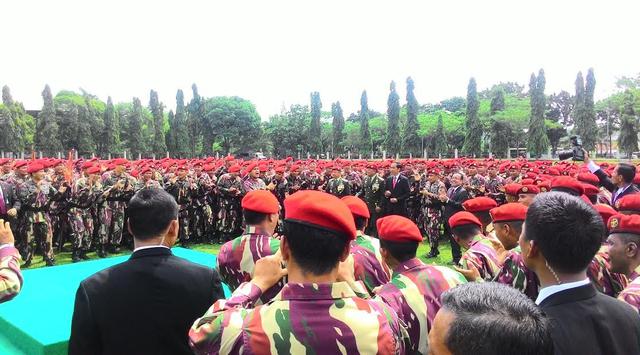Kunjungan Presiden Jokowi Ke Markas Besar Kopassus. Foto via liputan6