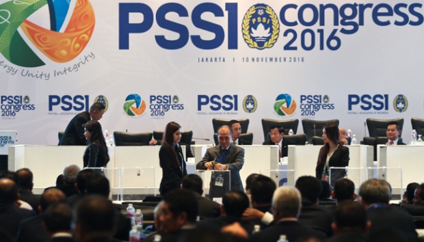 Suasana Kongres PSSI Periode 2016-2020 Di Jakarta. Foto via Tempo