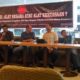 Wakil Ketua Komisi III DPR Benny Kabur Harman Saat Isi Diskusi di Jl. Menteng Jakarta Pusat. Foto Sulaiman/Nusantaranews