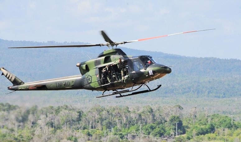 Helikopter Bell 412 Milik TNI AD/Foto: Dok. Dispenad