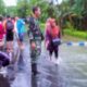 Koramil Bersama BPBD Jember Atasi Bencana Banjir Bangsalsari dan Semboro/Foto Sis24
