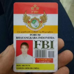 ID Card Liason Officer China, Hou Muyun/Foto Istimewa