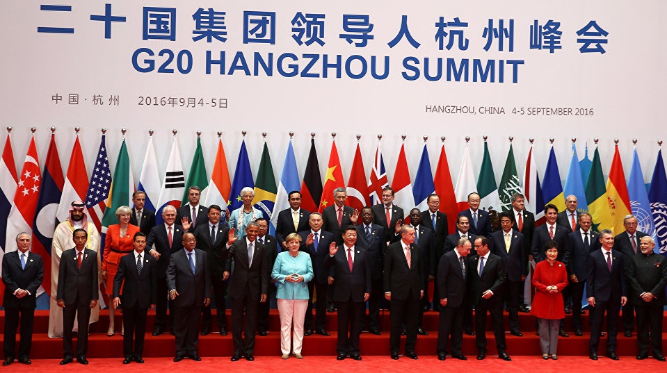 KTT G20 yang diselenggarakan Cina di Hangzhou 4-5 September. Foto via sputnik