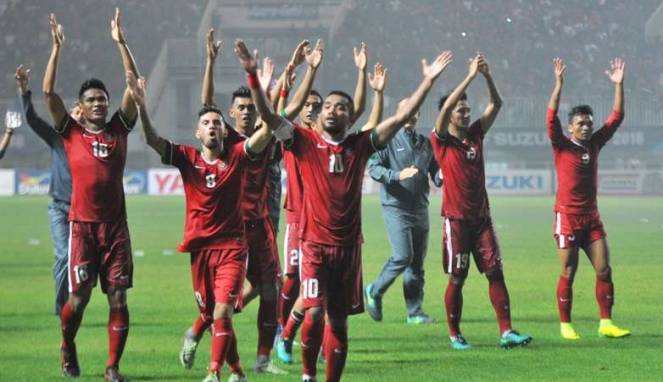 Sepakbola Indonesia: Skuad Timnas Garuda Sapa Suporter. Foto via viva/Nusantaranews