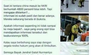 Surat terbuka buat panglima TNI bapak Jenderal Gatot Nurmantyo dari Yanuari Budi Jatmiko/Crop Foto by Nusantaranews