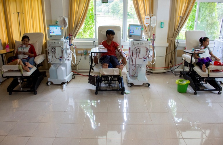 Pasien Hemodialisa RST Dompet Dhuafa di Parung, Bogor (10/1)/Foto: TYN