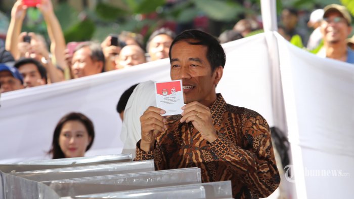 Jokowi Dapat Nomor Urut 269 di TPS Gambir/Foto: Dok. Tribunnews