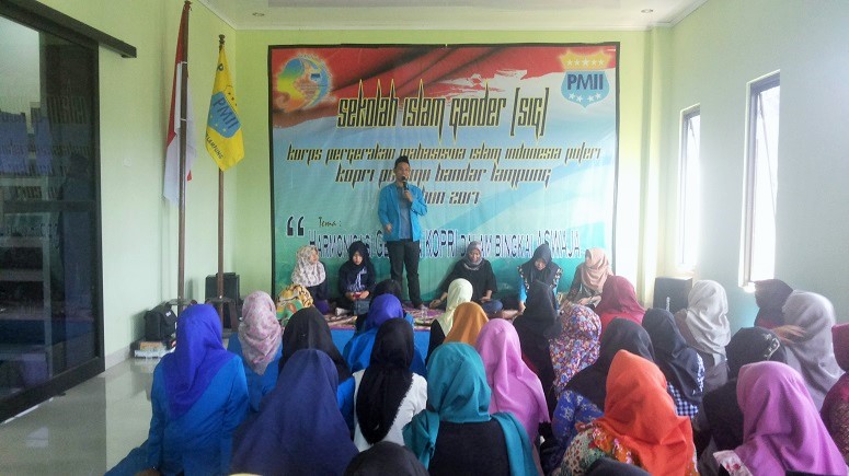 KOPRI PMII Bandar Lampung Gelar Sekolah Islam Gender se-Lampung/Foto Endang Warsita