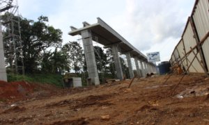 Kondisi Terkini Proyek LRT Cibubur-Cawang/Foto Richrard Andika/ NUSANTARAnews