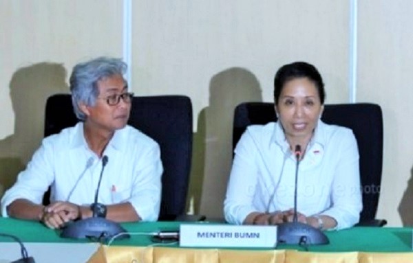 Dirut Pertamina Dwi Soetjipto dan Menteri BUMN Rini Sumarno/Foto: Via Okezone