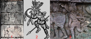 Salah satu relief yang terdapat pada candi penataran yang dikaitkan dengan prajurit suku Maya. Foto via kompasiana