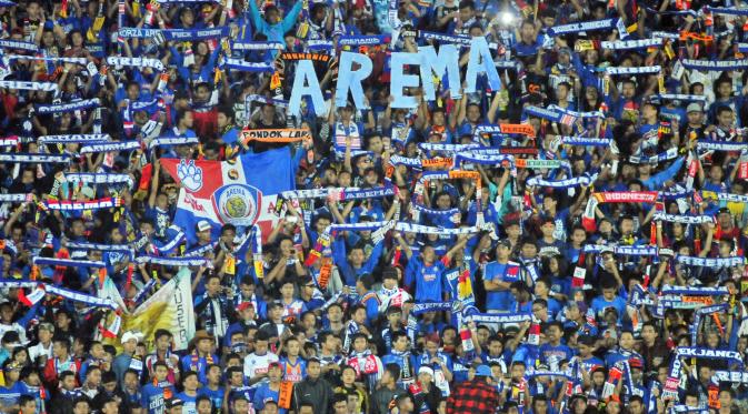 Aremania Suporter Arema/Foto Istimewa/Nusantaranews