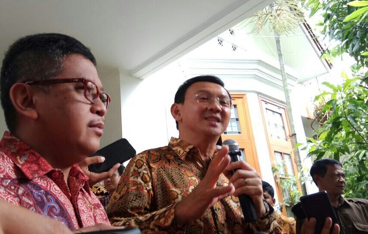 Gubernur DKI Jakarta nonaktif Basuki Tjahaja Purnama . Foto Richard Andika | NUSANTARAnews