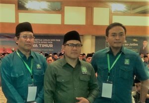 Ketua Umum DPP PKB Muhaimin Iskandar membuka acara Bimtek Fraksi PKB Se-Jatim/Foto Ahmad Hatim/Nusantaranews