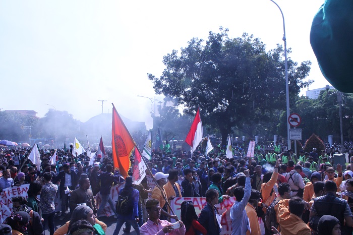 Demonstrasi/ Foto Ahmad Hatim/ NUSANTARAnews