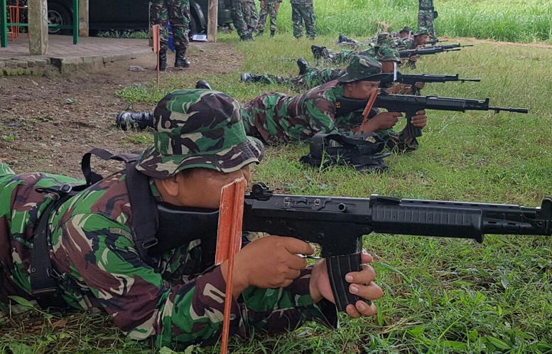 Latihan Menembak Kodim Tulungagung/Foto Dok. Pribadi/Nusantaranews