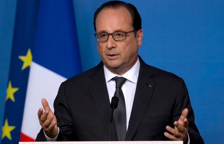 Presiden Perancis François Hollande/Foto via VOA