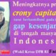 Praktik Crony Capitalism Perbengkak Gap Kesenjangan Rakyat Indonesia/Ilustrasi: NUSANTARAnews