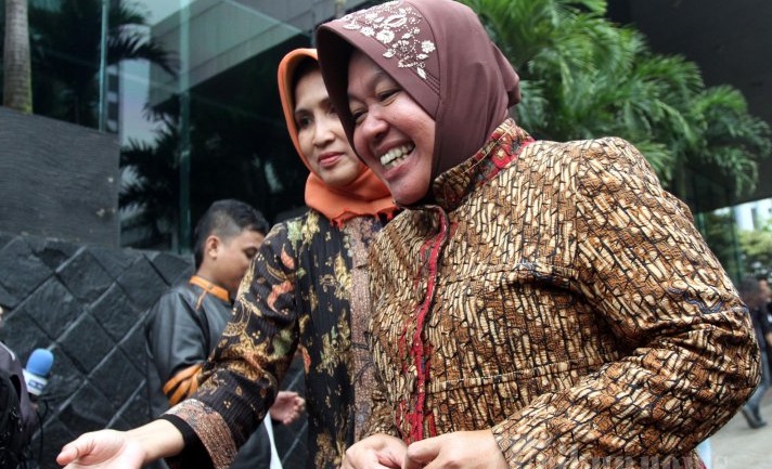 Walikota Surabaya tri rismaharini ke kpk/Foto via tribunews/Nusantaranews