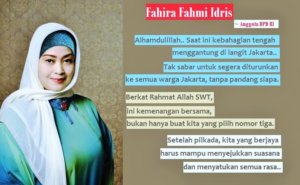 Pasca Pilgub, Fahira Idris: Kebahagiaan Menggantung di Langit Jakarta