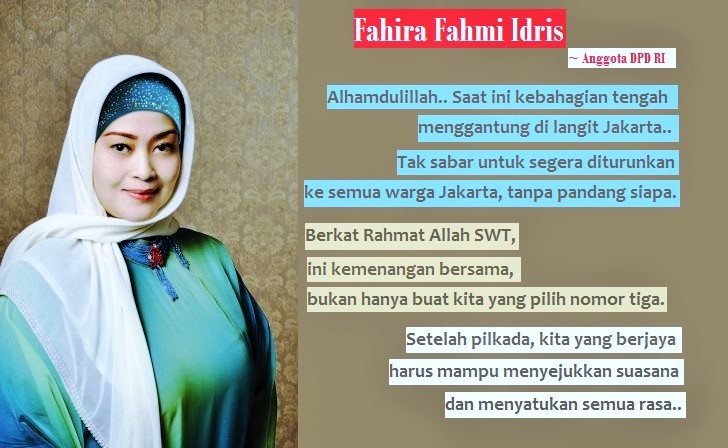Anggota DPD RI, Fahira Fahmi Idris. Ilustrasi foto: NUSANTARAnews