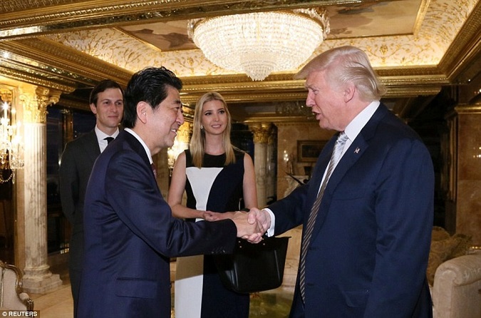 Donald Trump and Shinzo Abe. Foto Reuters