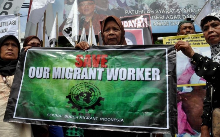 Buruh migran indonesia/Foto okezone/nusantaranews