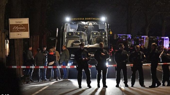 Insiden Bom di Bus Borussia Dortmund/Foto Istimewa/Nusantaranews