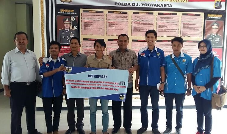 KNPI saat sambangi Polda DIY/Foto Dok. Pribadi/Nusantaranews