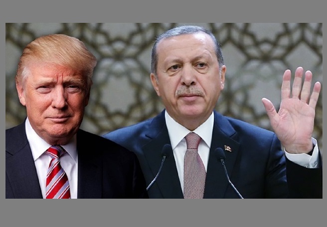 Recep Tayyip Erdogan and Donald Trump. Foto ilustrasi: Yeni Şafak