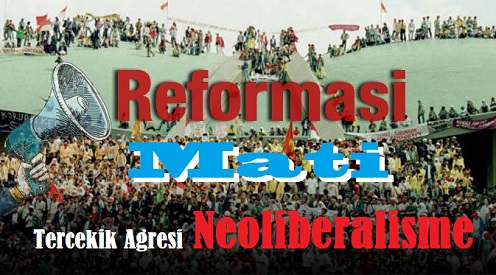 Reformasi Mati Tercekik Agresi Neoliberalisme. Ilustrasi Foto: NUSANTARAnews